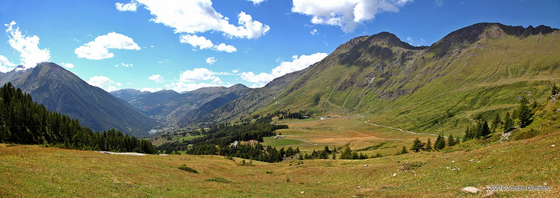 Panorama del Pian dell'Alpe in estate