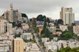 Scorcio di San Francisco con la Lombard Street