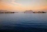 Isola Pescatori e isola Bella al tramonto