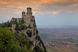 Rocca Guaita di San Marino al tramonto