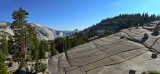 Panorama dello Yosemite con Half Dome sullo sfondo