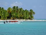 Turisti arrivati sull'isola di Saona