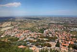 Visione delle Marche dalla funivia di San Marino