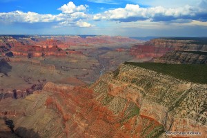 Visione aerea del Gran Canyon